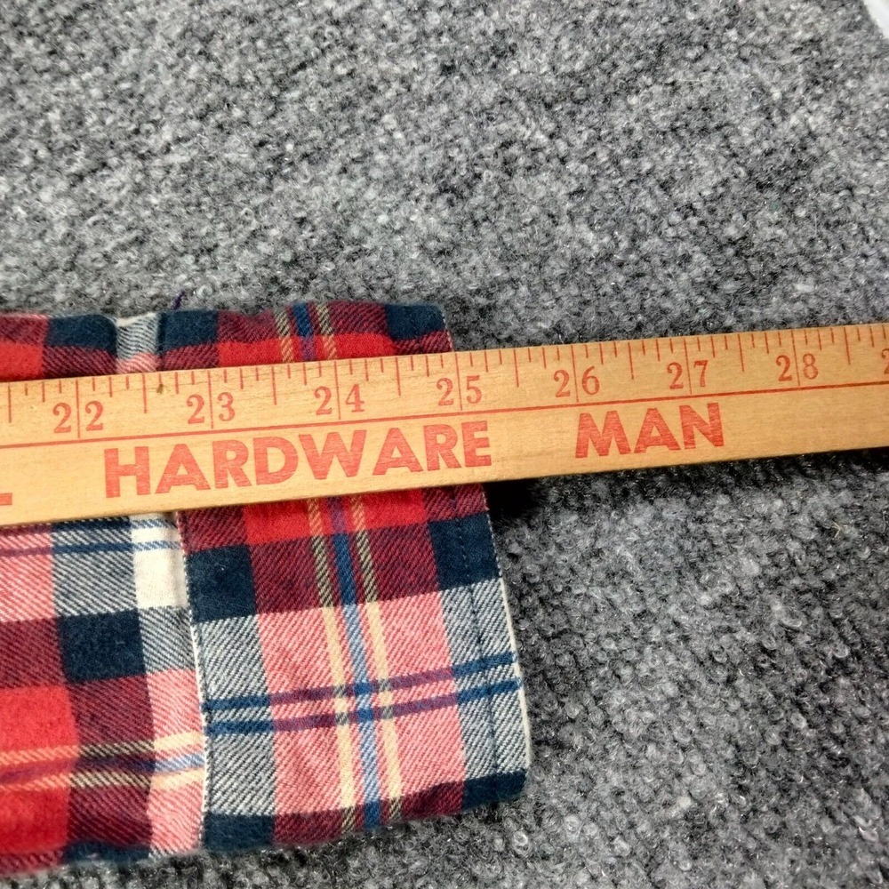 Marine Layer Shirt Mens L Red Cooper Plaid Long Sleeve Casual Button Up - Picture 9 of 11